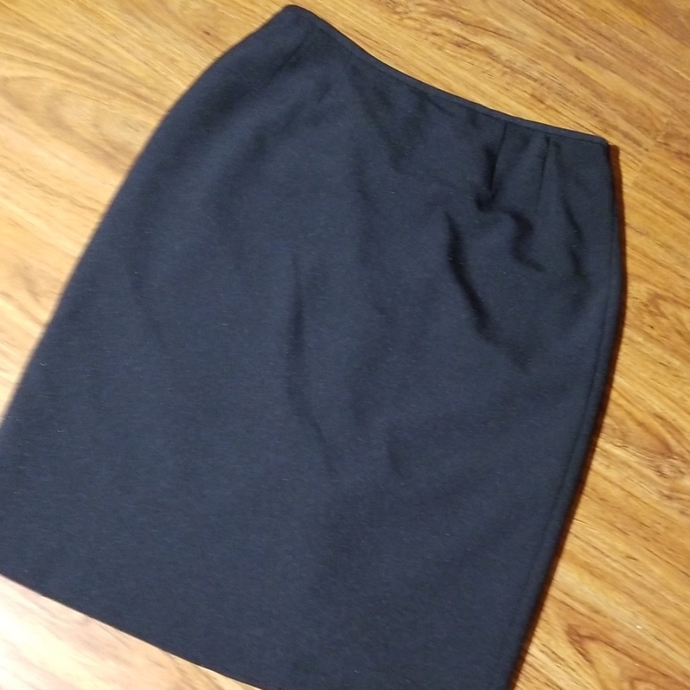 Jones Studio Black Pencil Suit Skirt Lined 4